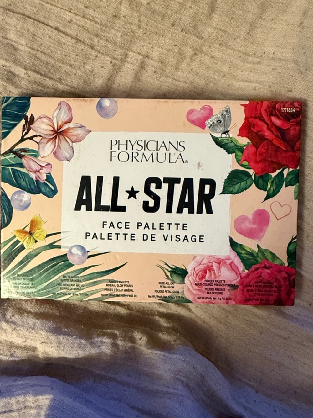 Physicians Formula All Star Face Palette - Pink Red Green Floral
